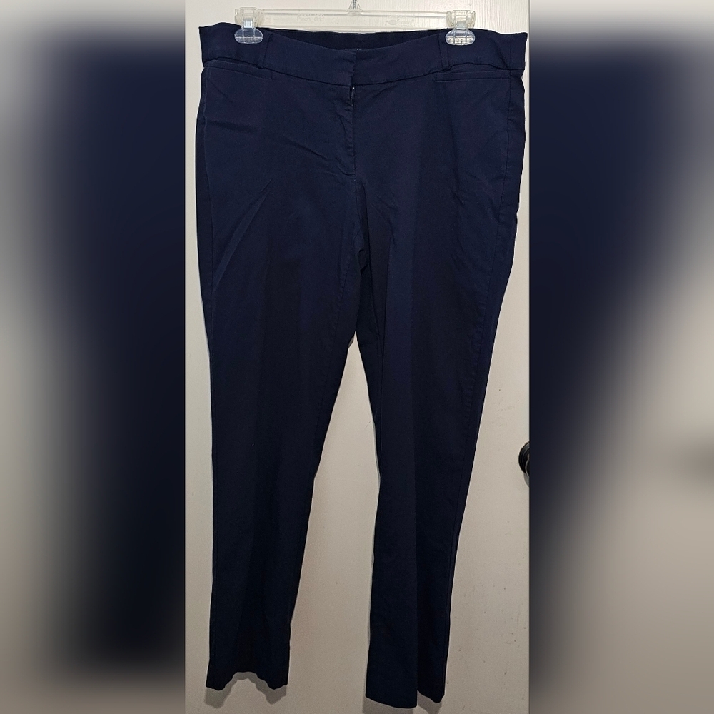 Lane Bryant - The Allie Stretch Straight Leg Pant - Size 20R - Navy